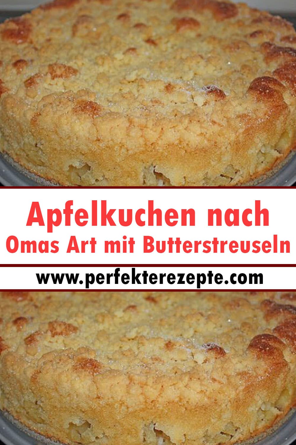 Apfelkuchen nach Omas Art mit Butterstreuseln Rezept