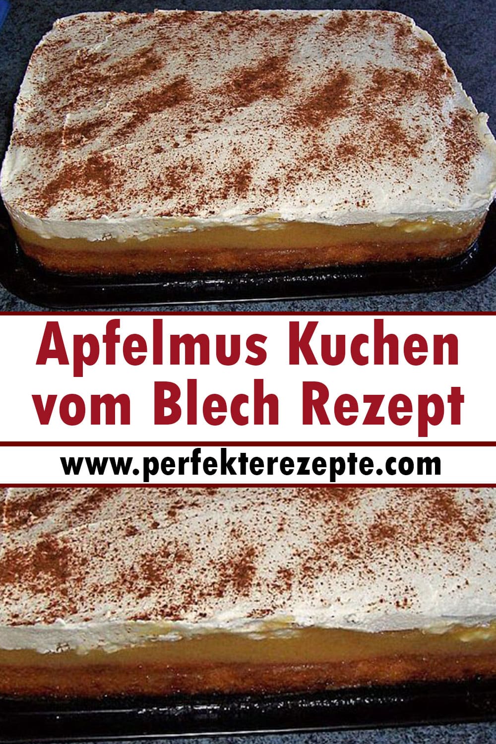 Apfelmus Kuchen vom Blech Rezept