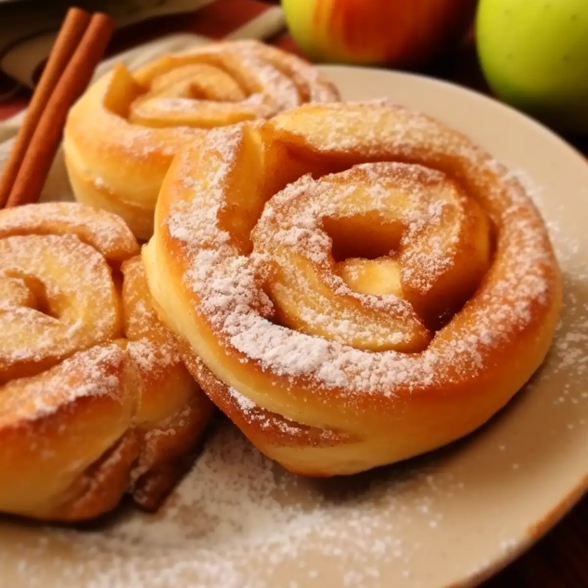 Apfelschnecken mit Zimt Zucker Rezept