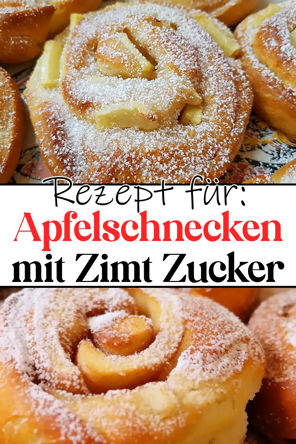 Apfelschnecken mit Zimt Zucker Rezept