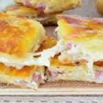 Blätterteigtaschen mit Schinken und Käse Rezept