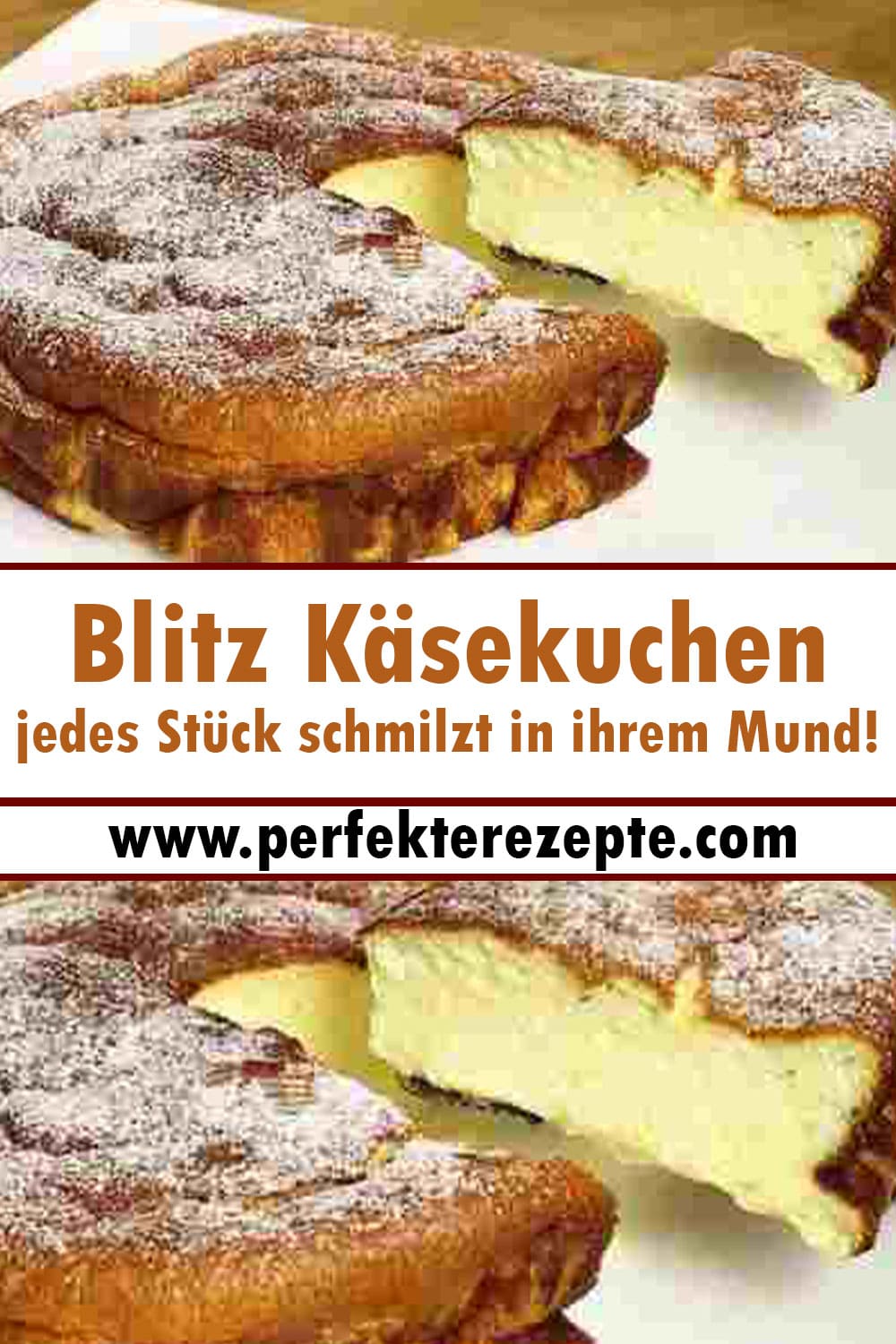 Blitz Käsekuchen, jedes Stück schmilzt in ihrem Mund!