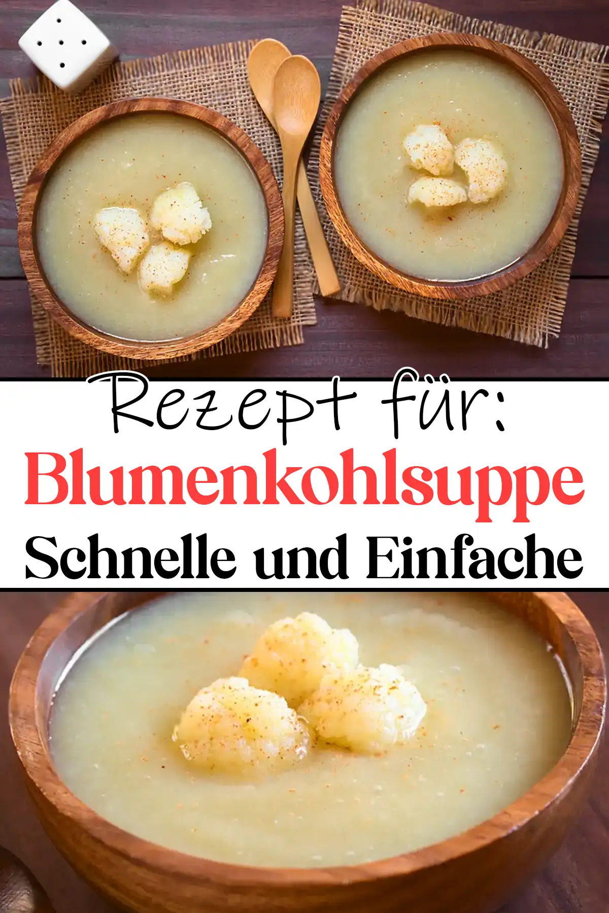 Blumenkohlsuppe rezept