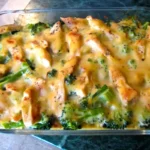 Brokkoli Hähnchenfilets in Käsesauce, überbacken Rezept