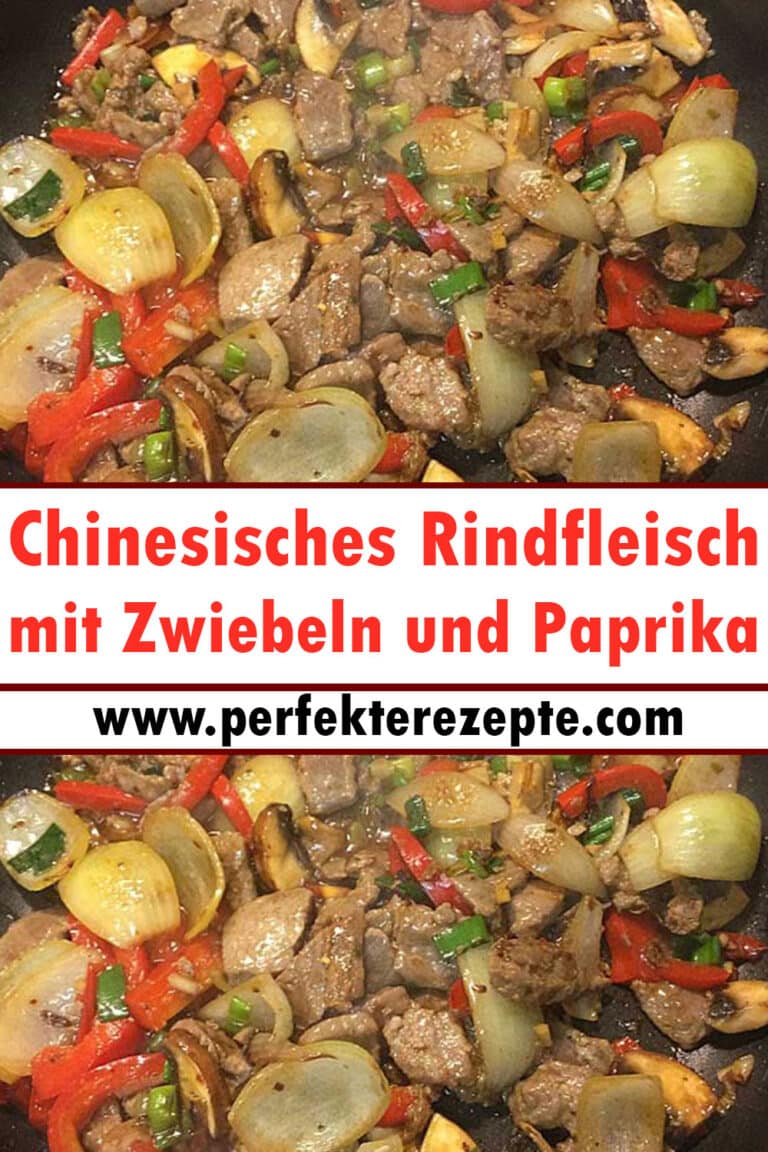 Chinesisches Rindfleisch mit Zwiebeln und Paprika Rezept - Schnelle und ...