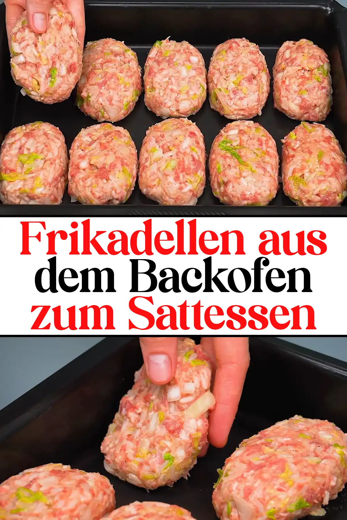 Frikadellen aus dem Backofen zum Sattessen