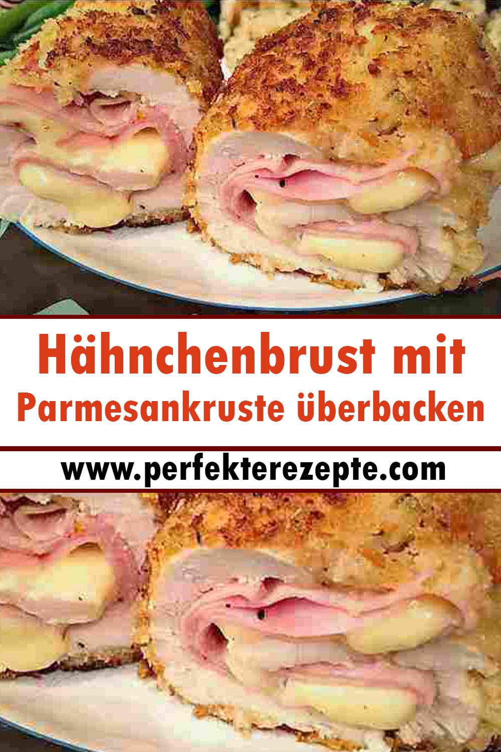 Hähnchenbrust mit Parmesankruste überbacken Rezept