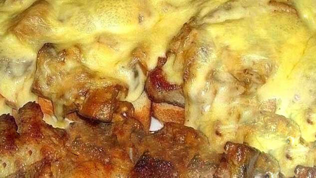Jägertoast mit Käse überbacken Rezept