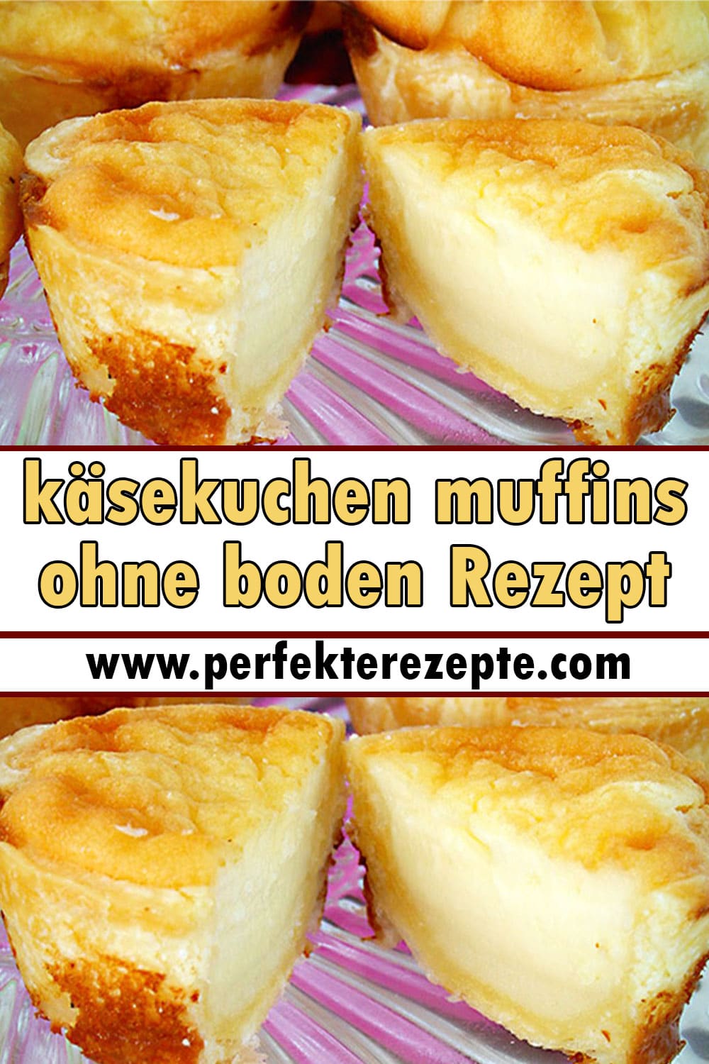 käsekuchen muffins ohne boden Rezept