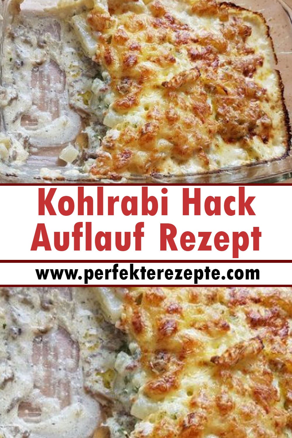 Kohlrabi Hack Auflauf Rezept (low carb, super einfach und schnell gemacht)