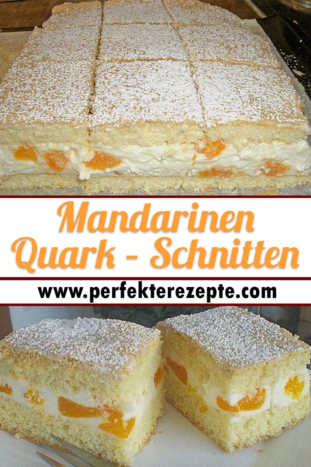 Mandarinen – Quark – Schnitten Rezept