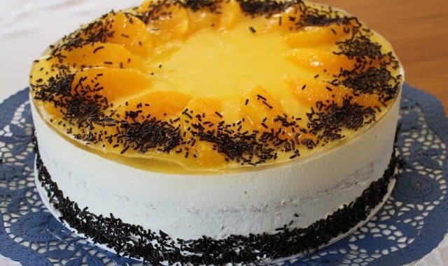 Mohntorte mit Orangen Joghurt Creme Rezept