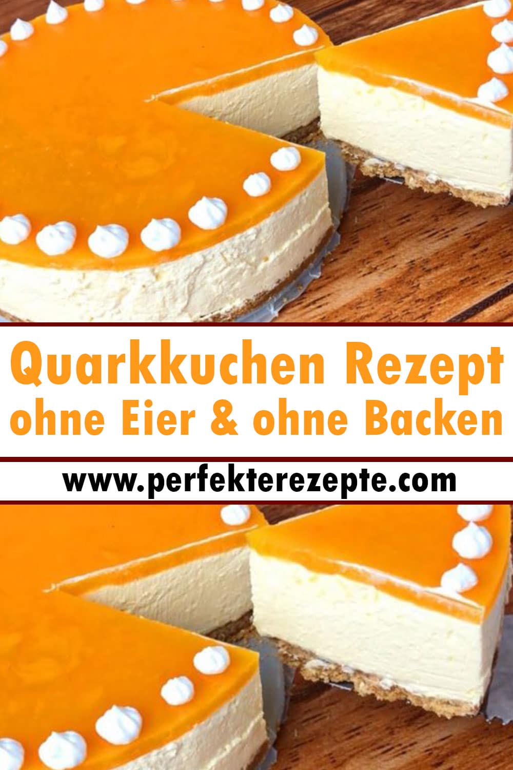 Quarkkuchen ohne Eier & ohne Backen Rezept