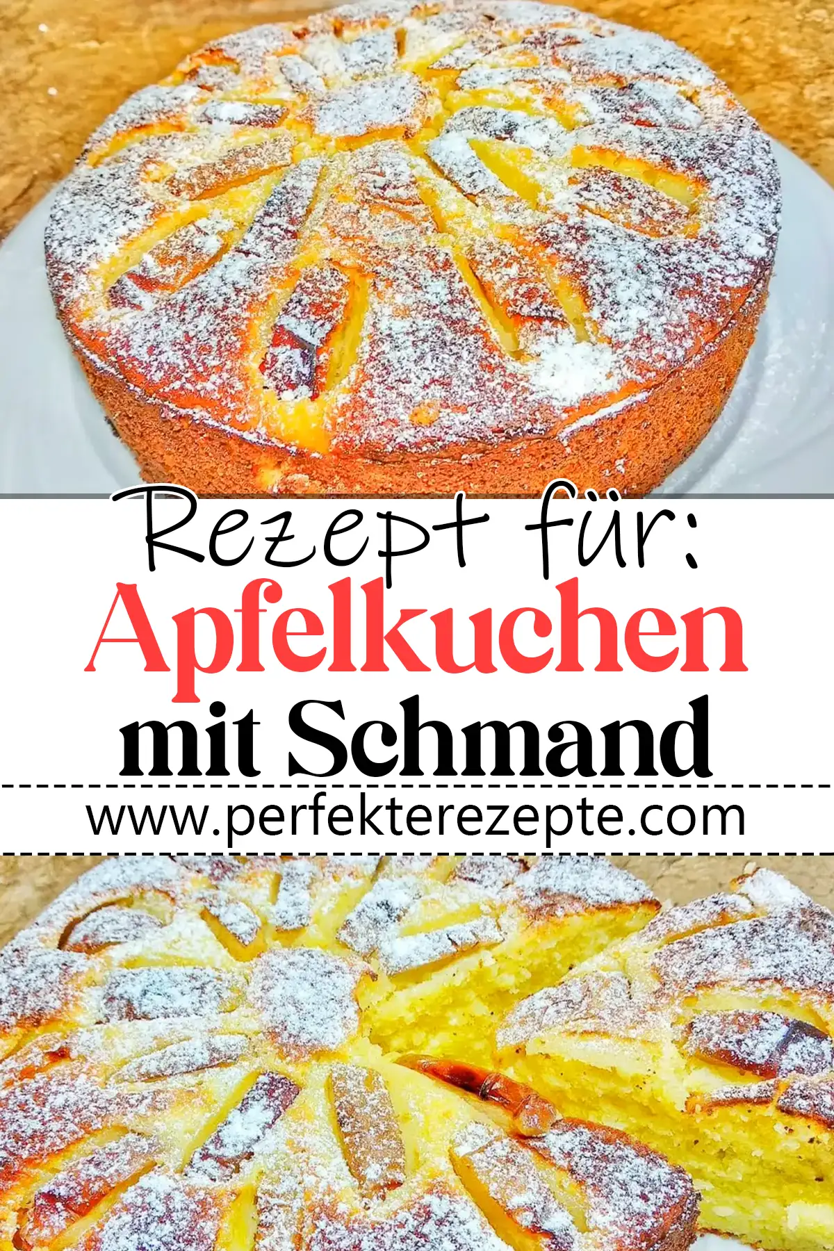 Saftiger Apfelkuchen mit Schmand Rezept