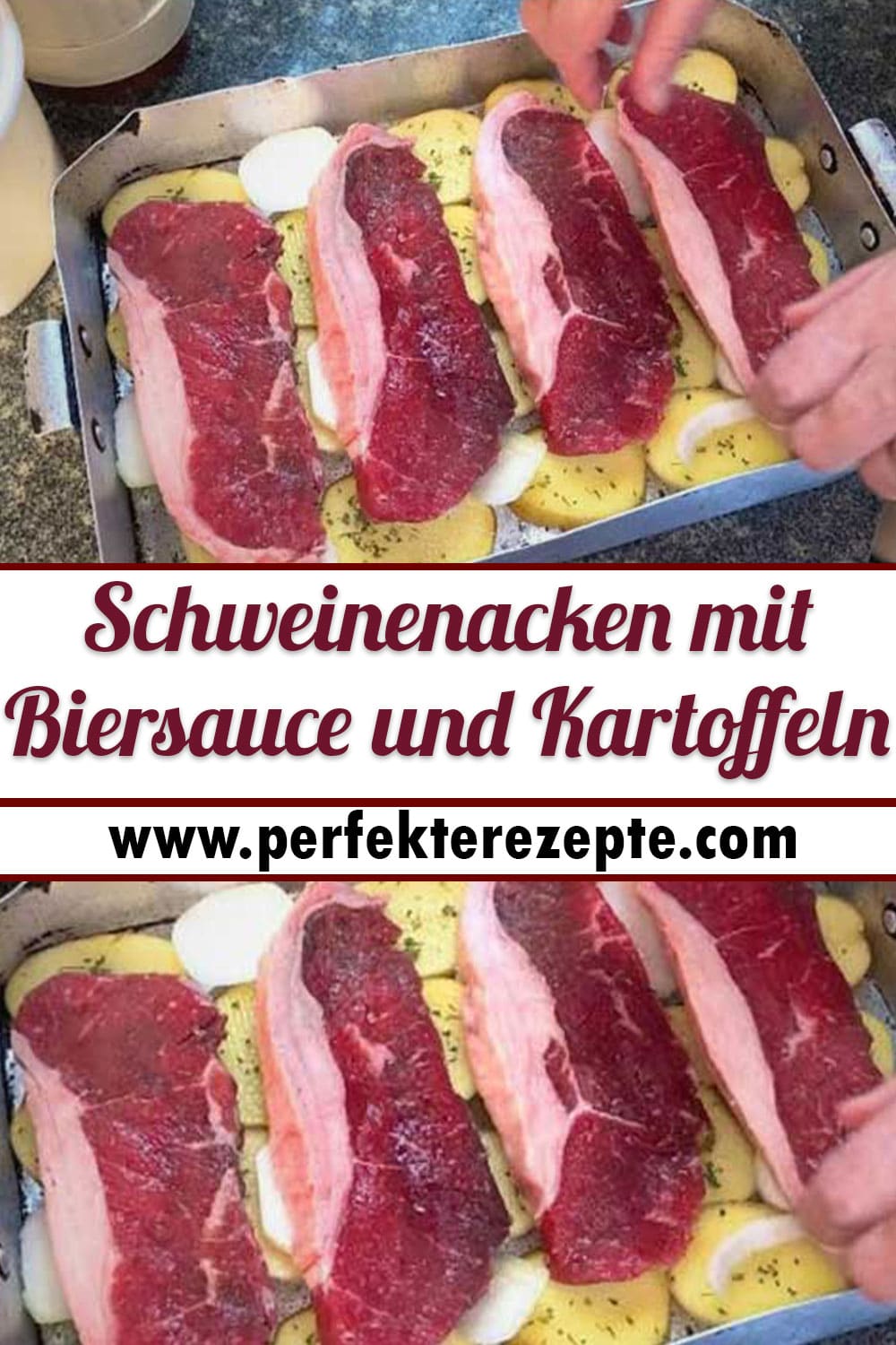 Schweinenacken mit Biersauce und Kartoffeln Rezept