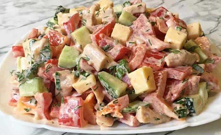 5 Minuten Tomatensalat Mit Käse Rezept