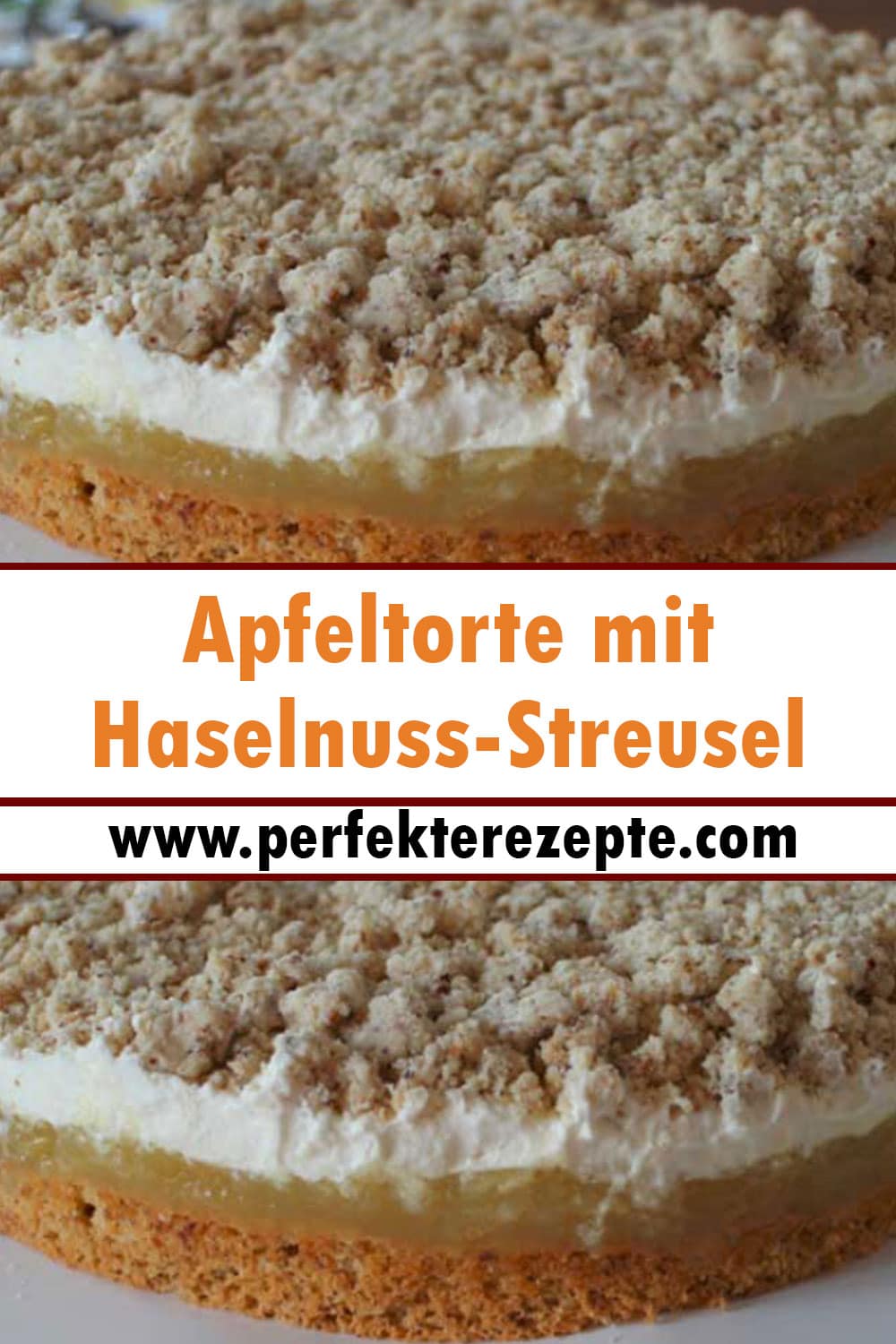 Apfeltorte mit Haselnuss-Streusel Rezept