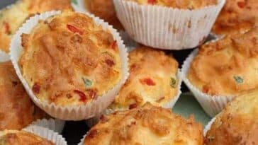 Basilikum-Muffins mit Speck Rezept