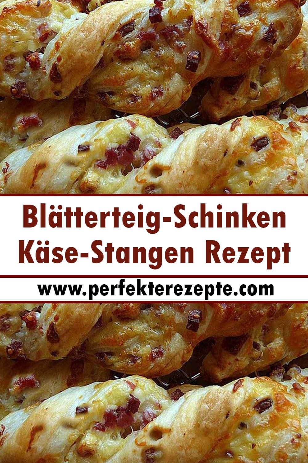 Blätterteig-Schinken-Käse-Stangen Rezept