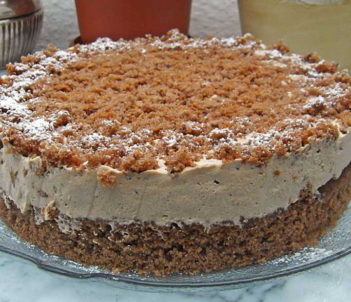 Cappuccino-Krümeltorte Rezept