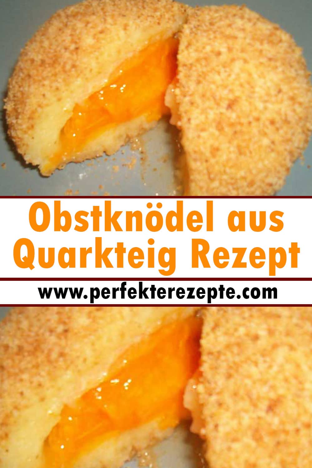 Die einfachsten Obstknödel aus Quarkteig Rezept