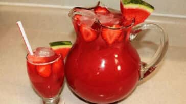 Erdbeer Bowle mit Melone, ohne Alkohol Rezept