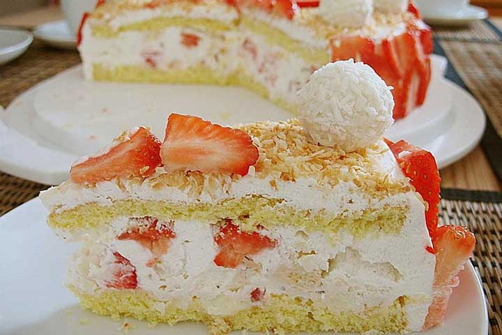 Erdbeer-Raffaello-Torte Rezept
