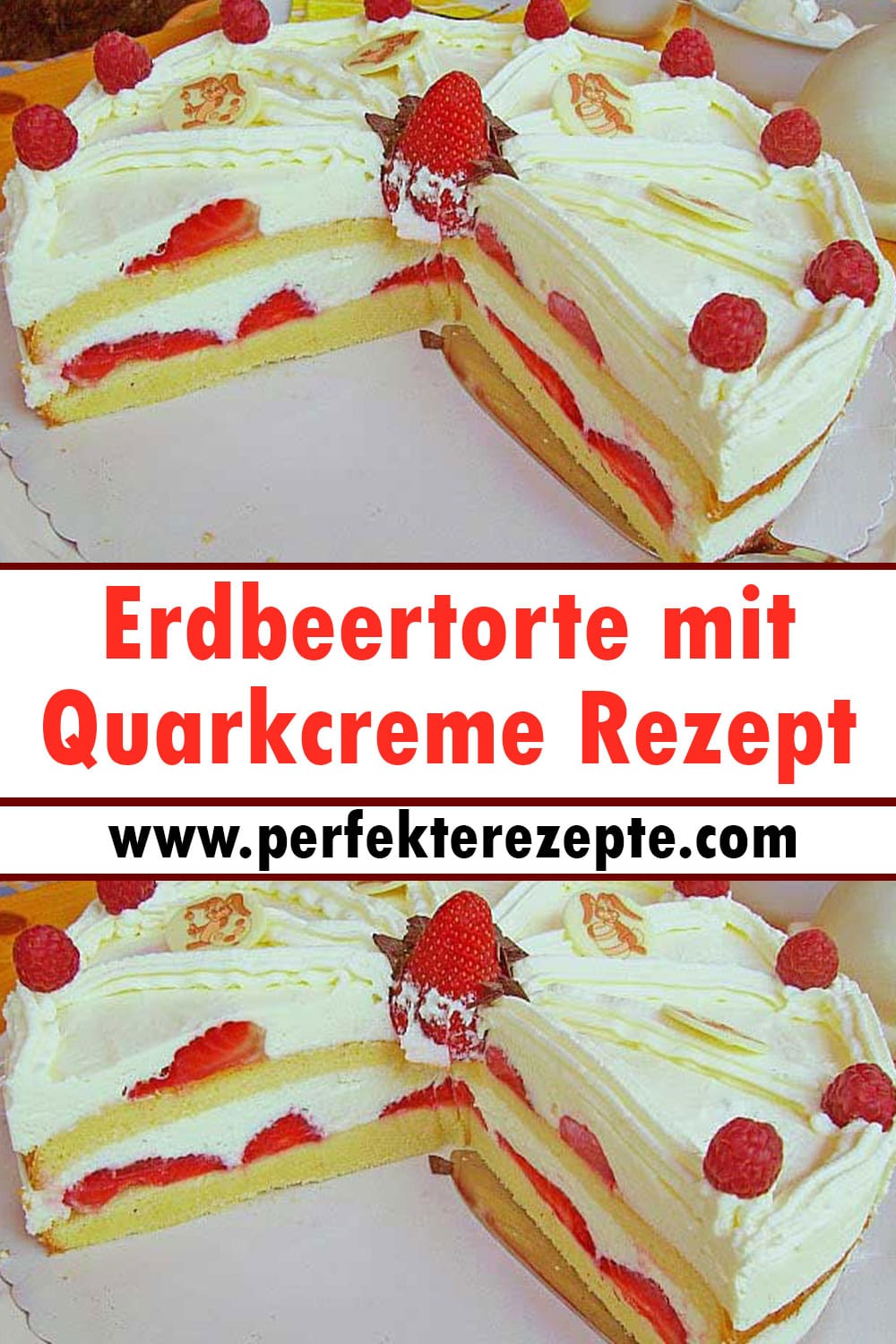 Erdbeertorte mit Quarkcreme Rezept