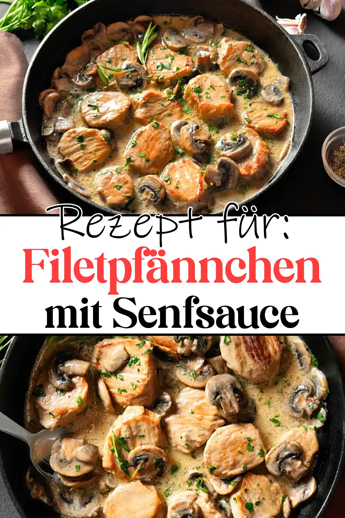 Filetbraten mit Senfsauce