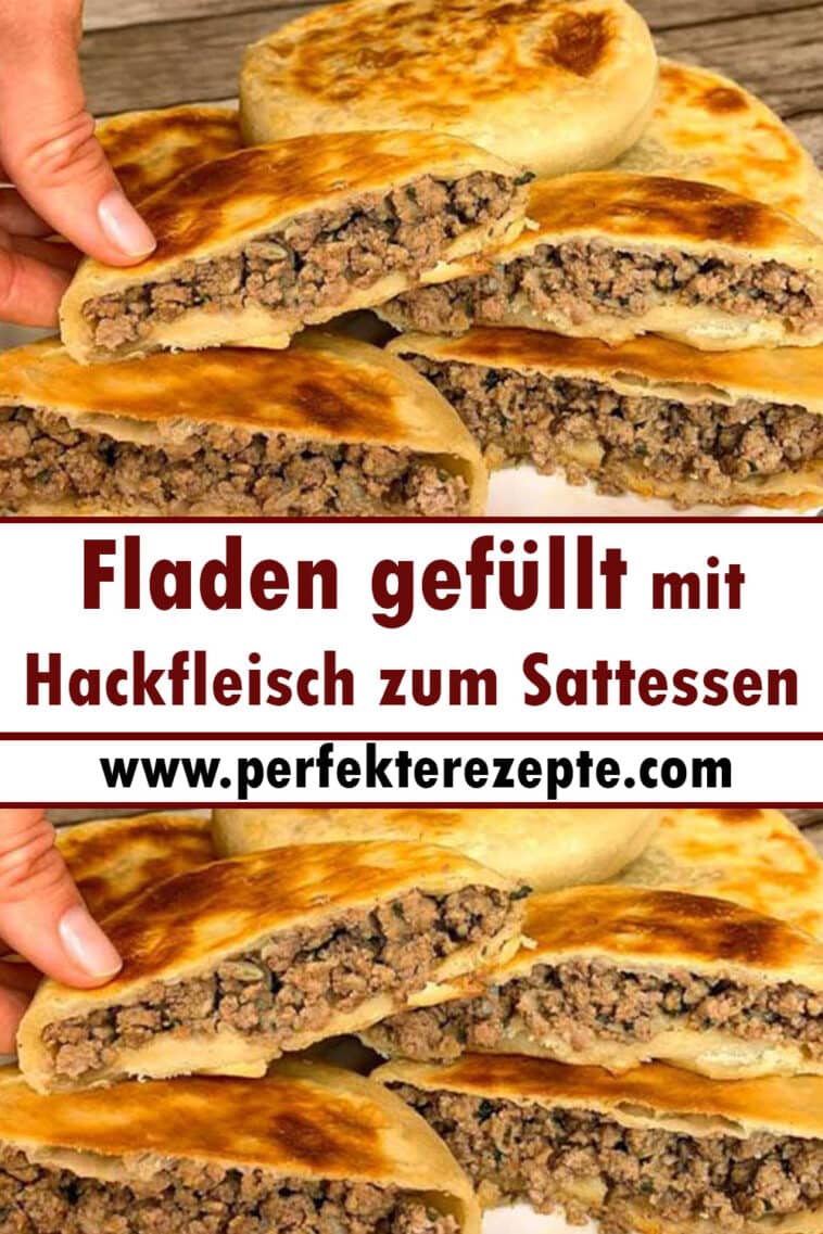 Fladen gefüllt mit Hackfleisch zum Sattessen Rezept - Schnelle und ...