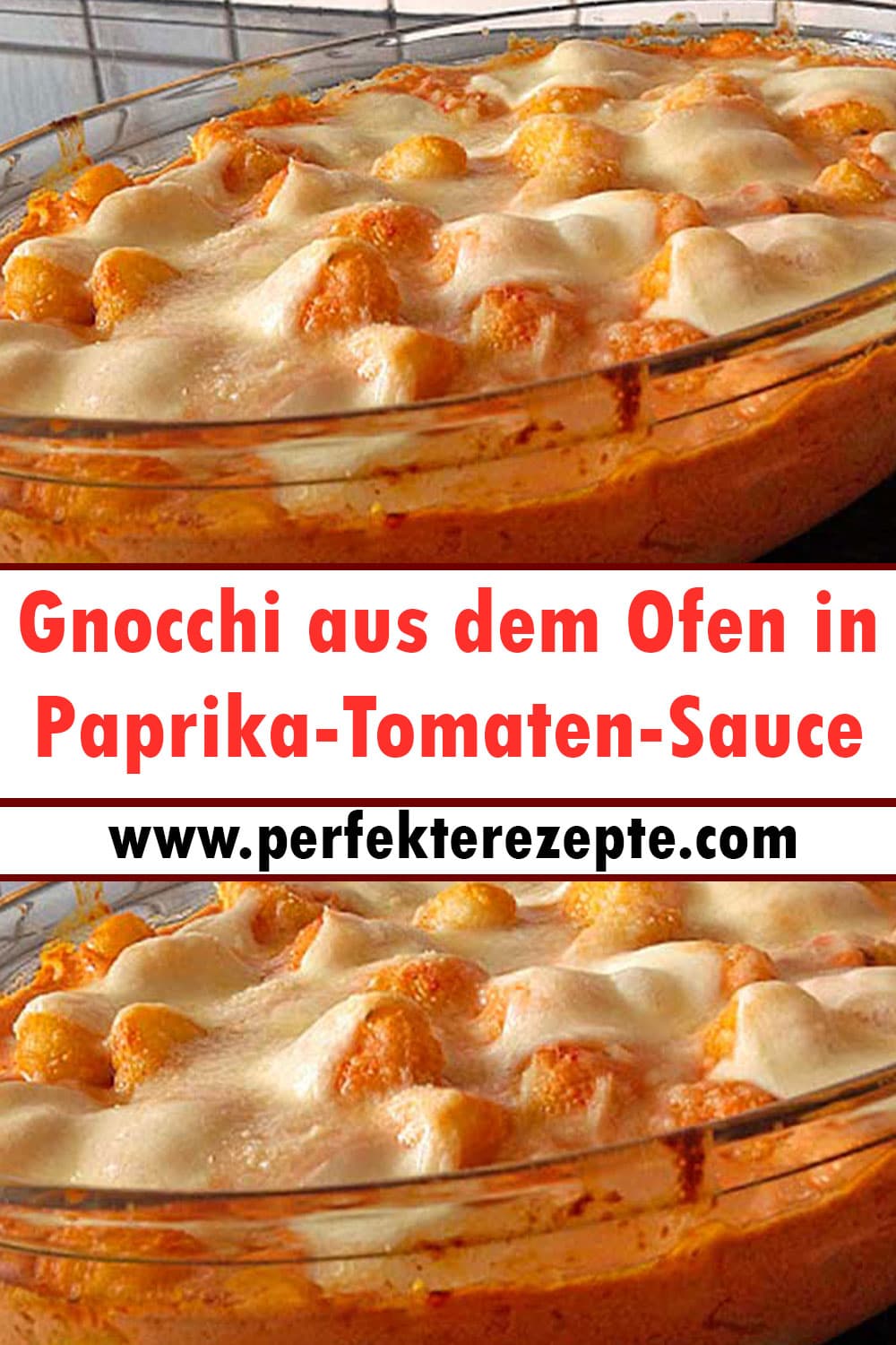 Gnocchi aus dem Ofen in Paprika-Tomaten-Sauce Rezept