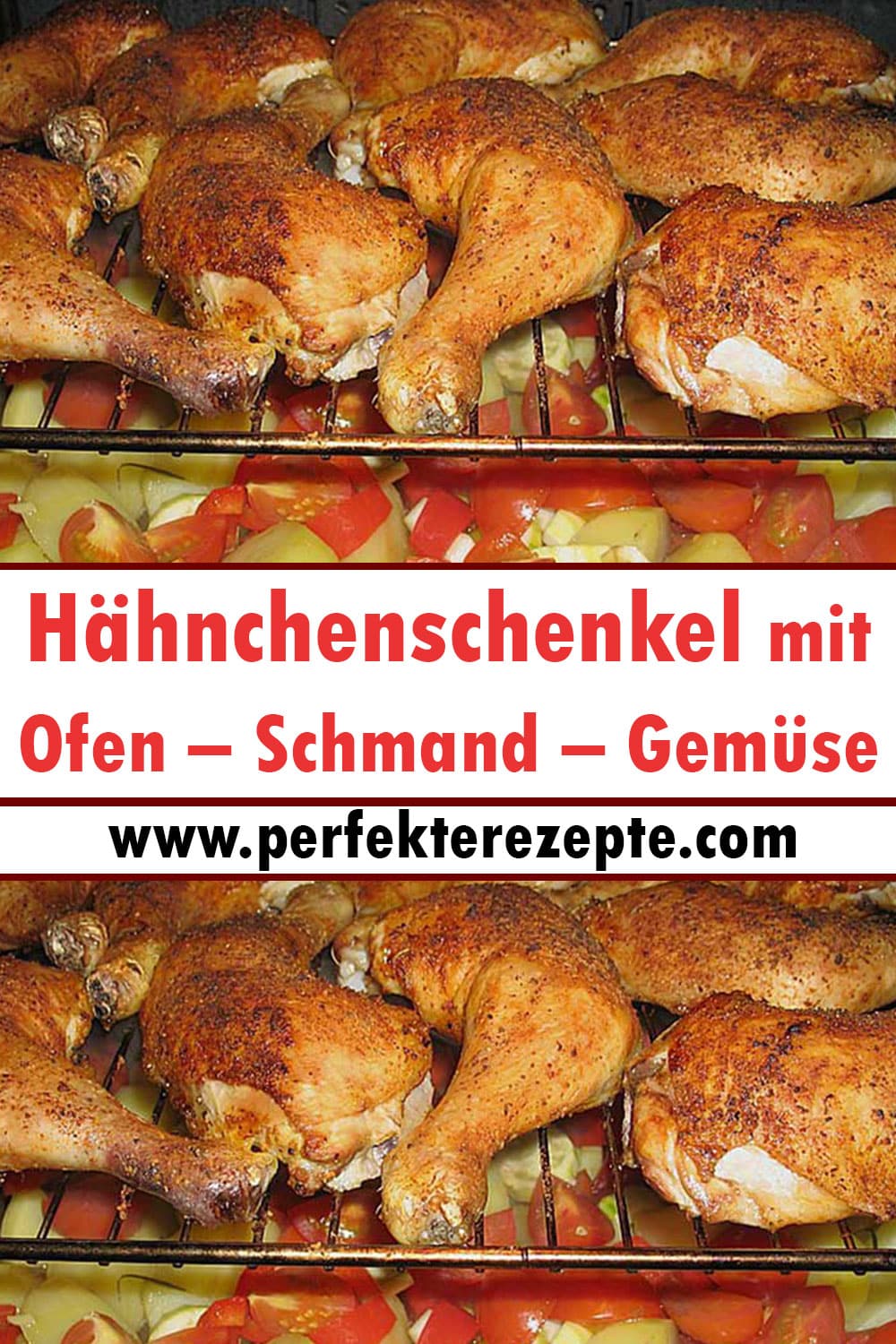 Hähnchenschenkel mit Ofen – Schmand – Gemüse Rezept