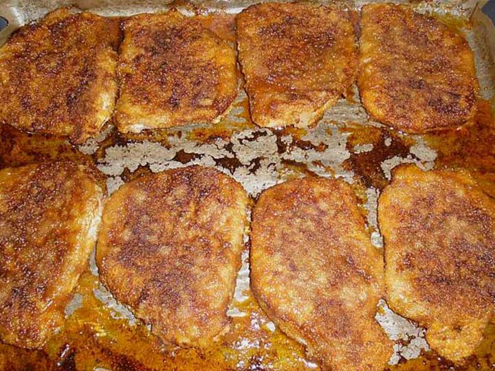 Panierte Schnitzel aus dem Ofen Rezept