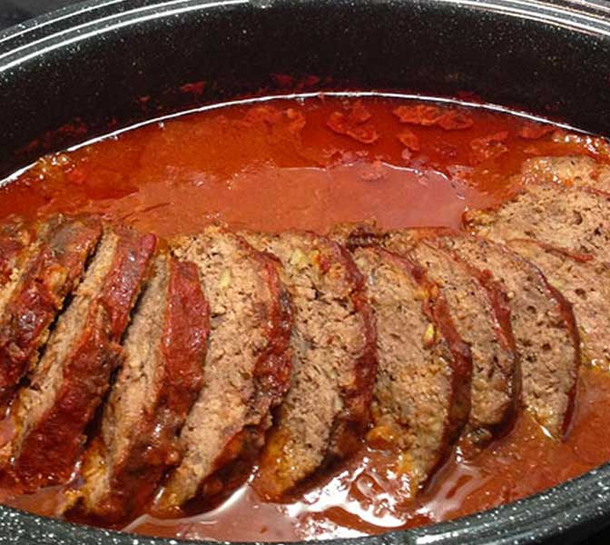 Paprika-Feta-Hackbraten aus dem Backofen Rezept