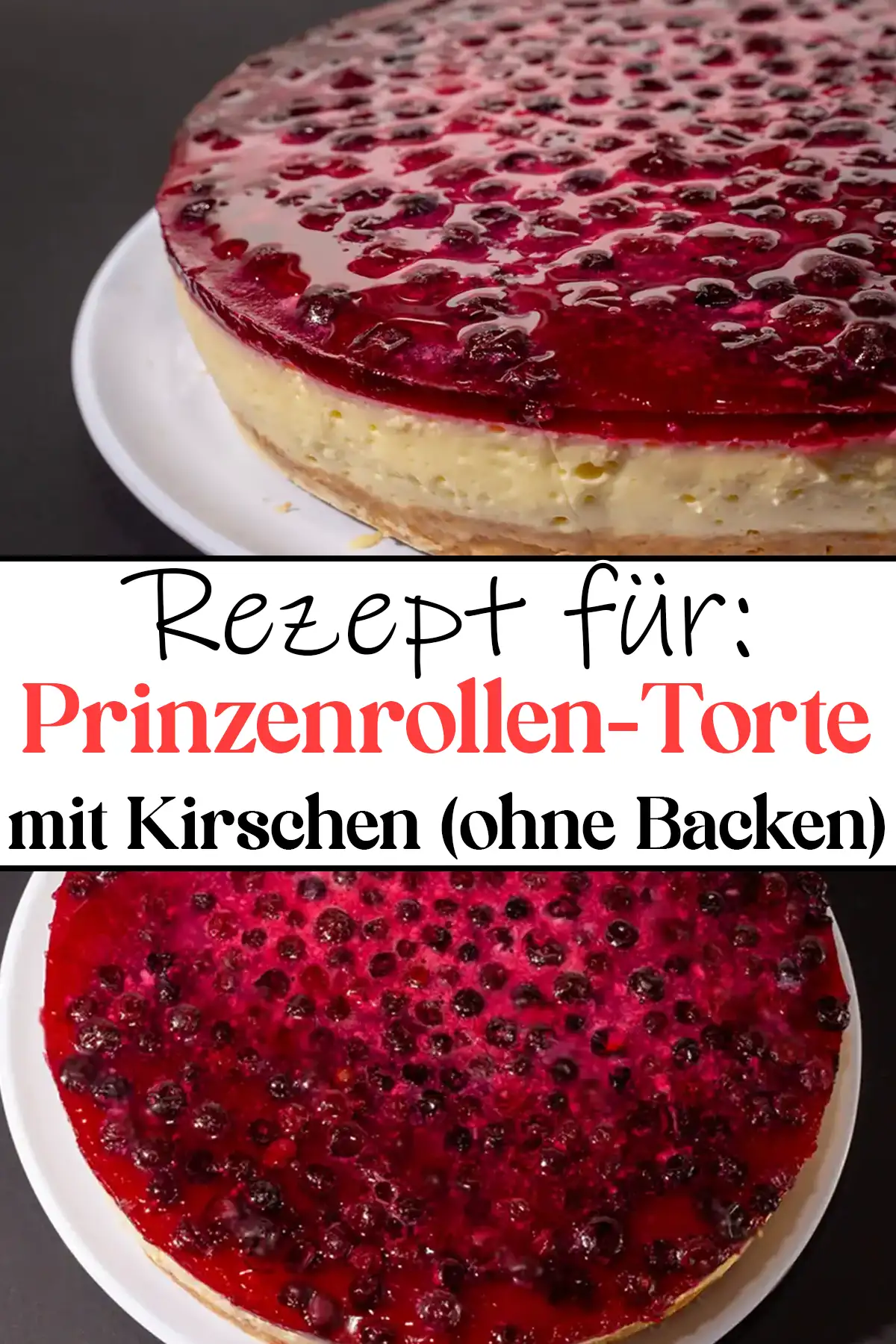 Prinzenrollen-Torte mit Kirschen (ohne Backen) Rezept