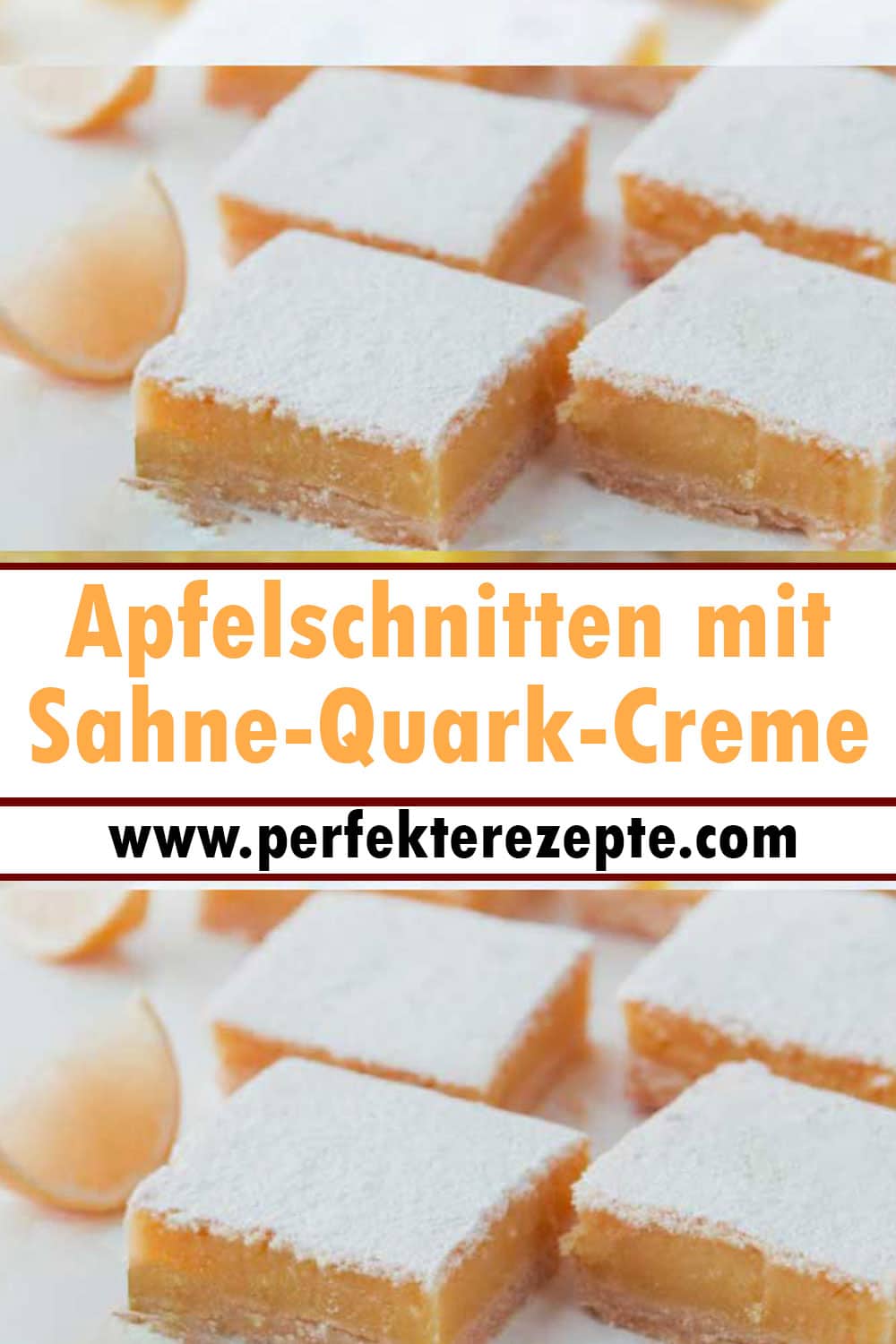 Purer Genuss: Apfelschnitten mit Sahne-Quark-Creme Rezept