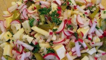 Radieschen Käse Salat Rezept