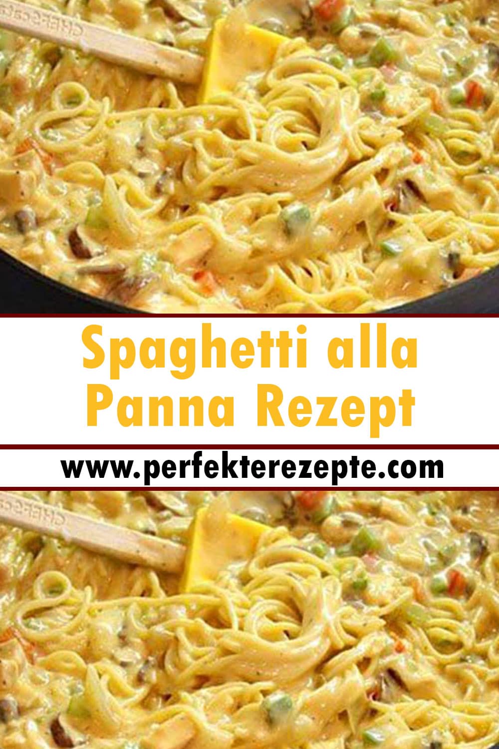 Spaghetti alla Panna in Käse-Sahne-Sauce mit Schinken Rezept
