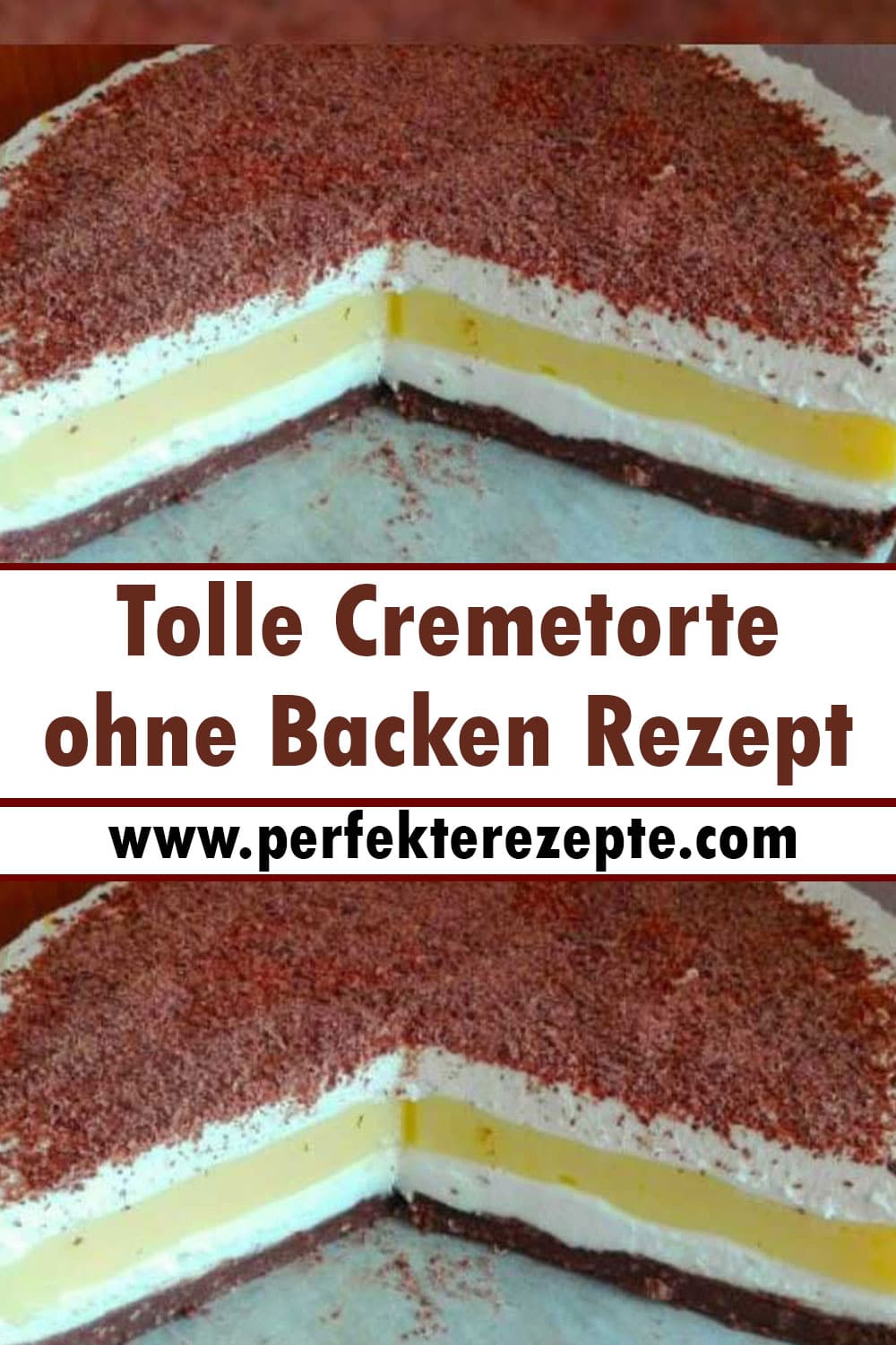 Tolle Cremetorte ohne Backen Rezept