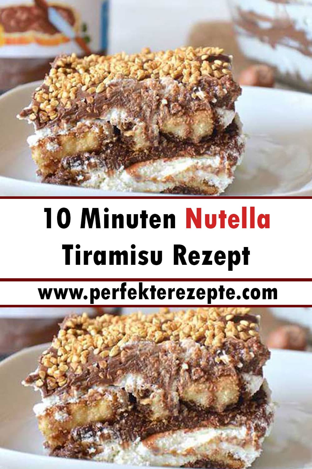 10 Minuten Nutella Tiramisu Rezept, könnte ich jeden Tag essen!