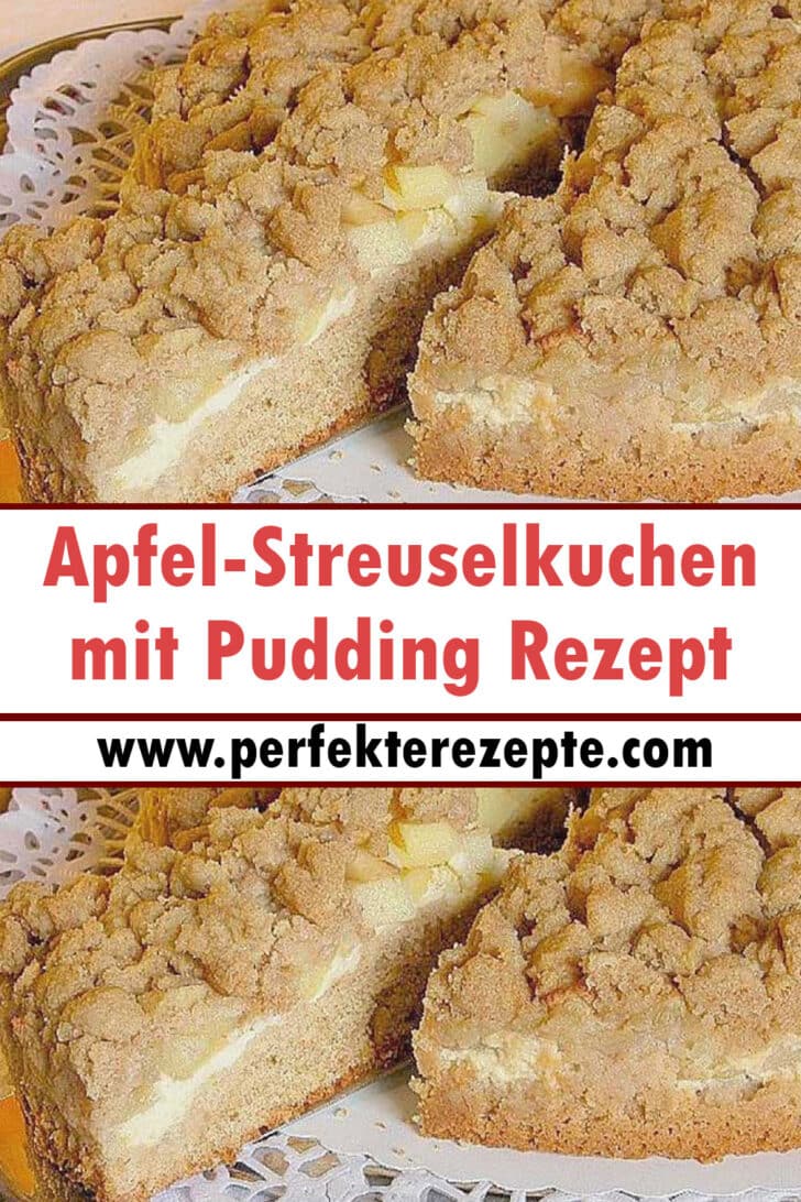 Apfel-Streuselkuchen mit Pudding Rezept - Schnelle und Einfache Rezepte Apfel-Streuselkuchen mit Pudding Rezept - Schnelle und Einfache Rezepte