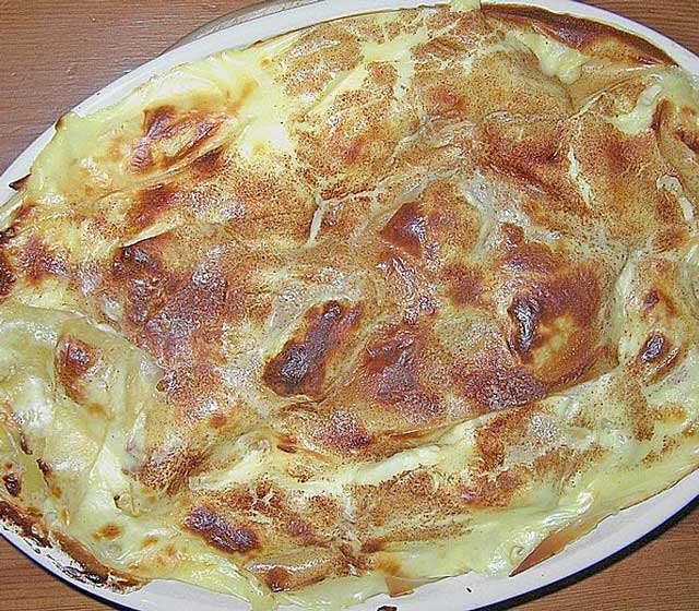 Apfellasagne mit Vanillesoße Rezept - Schnelle und Einfache Rezepte