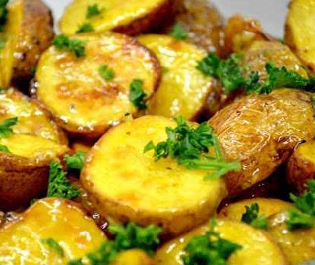 Backkartoffeln mit französischer Soße Rezept