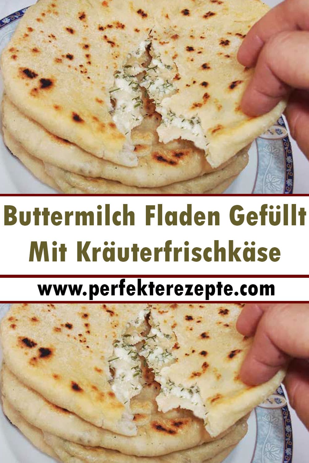 Buttermilch Fladen Gefüllt Mit Kräuterfrischkäse Rezept