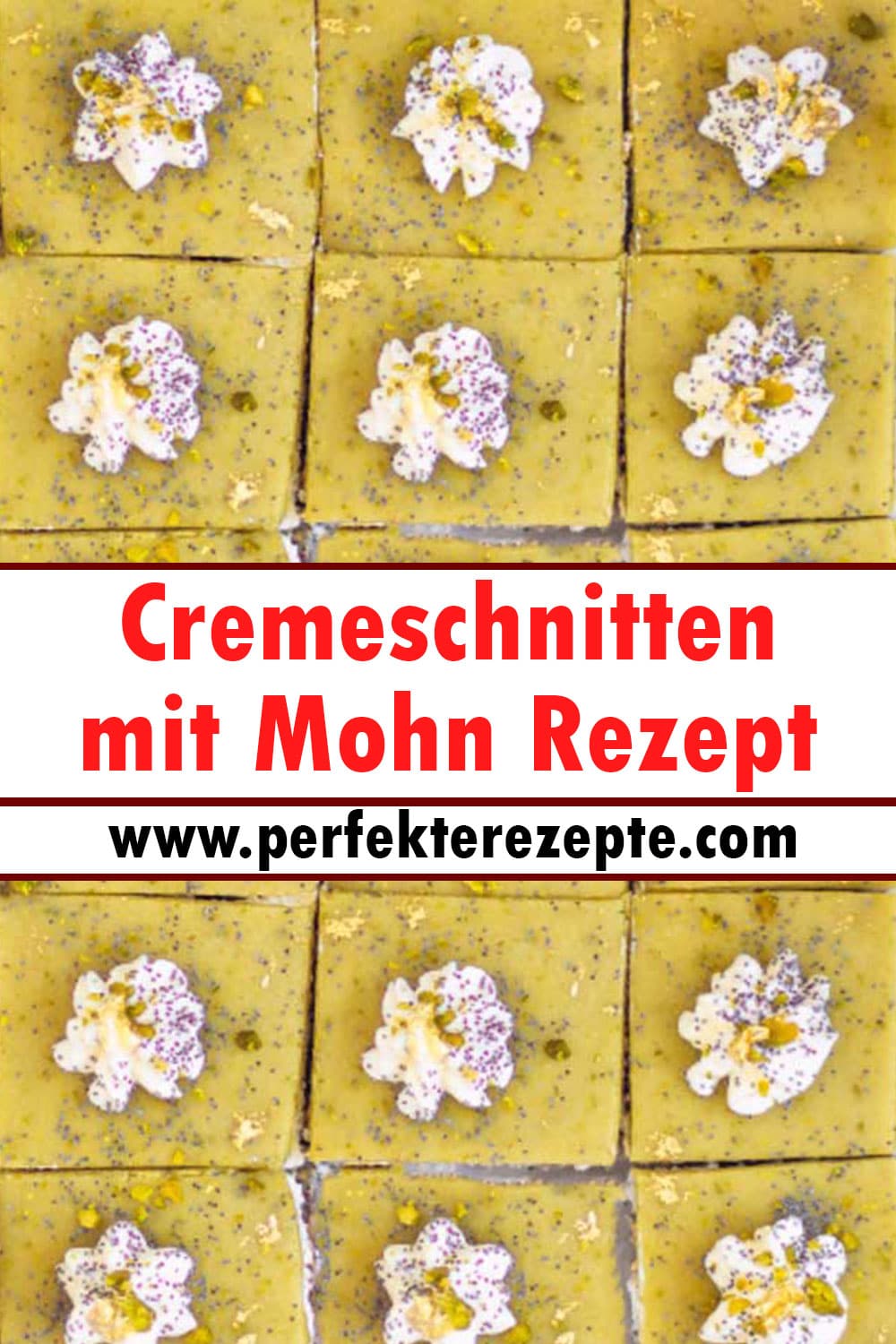 Cremeschnitten mit Mohn Rezept