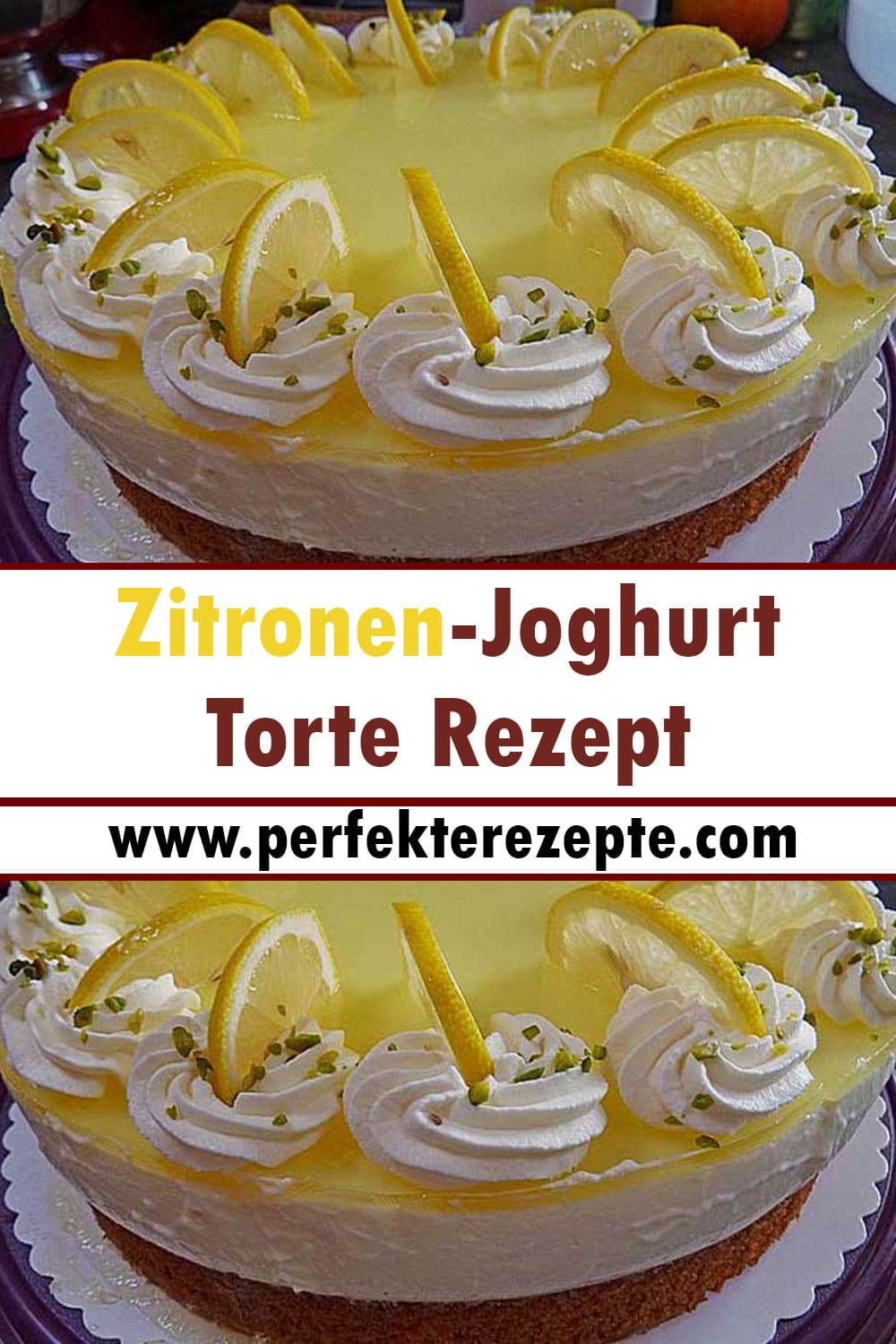 Zitronen-Joghurt-Torte Rezept