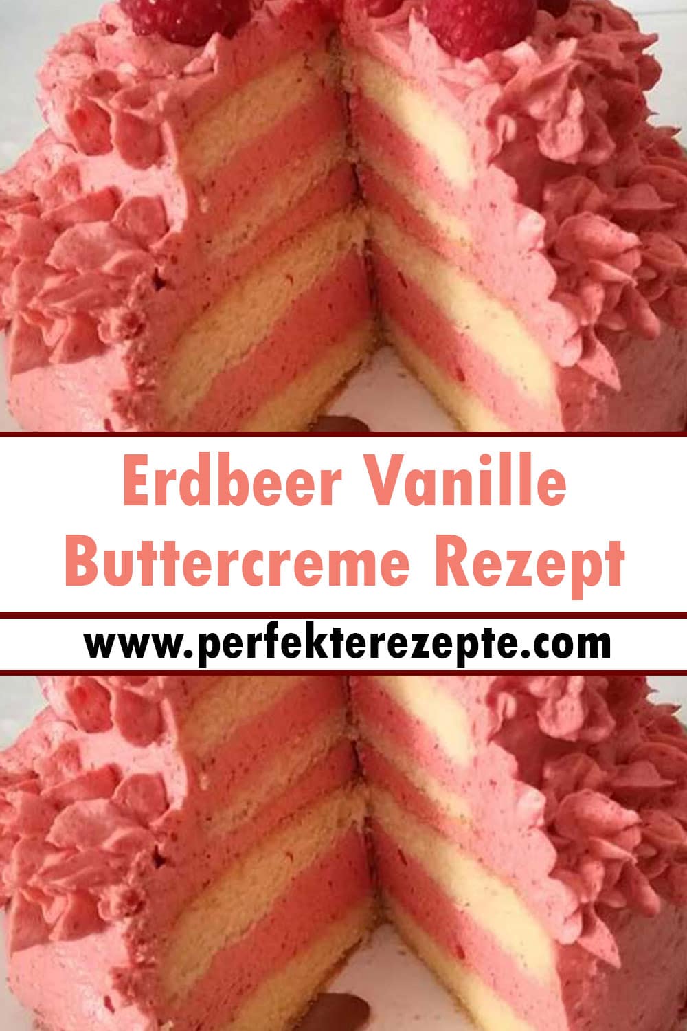 Erdbeer Vanille Buttercreme Rezept