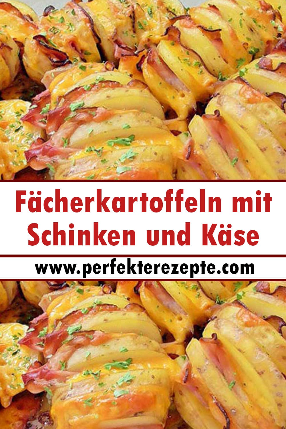 Fächerkartoffeln mit Schinken und Käse Rezept