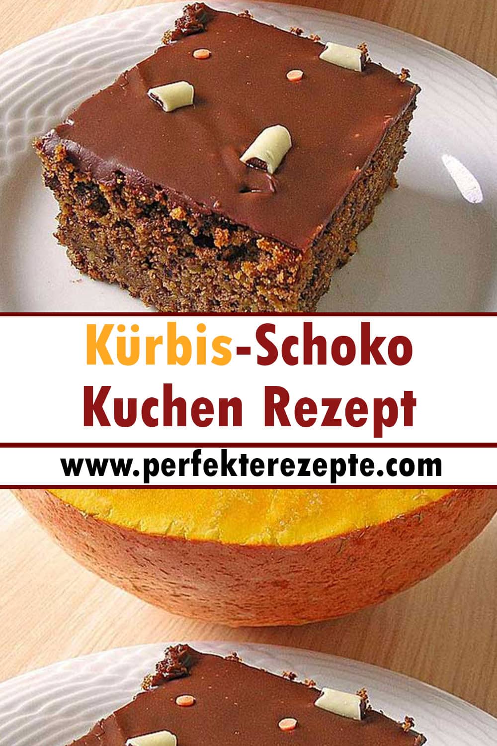 Kürbis-Schoko Kuchen Rezept