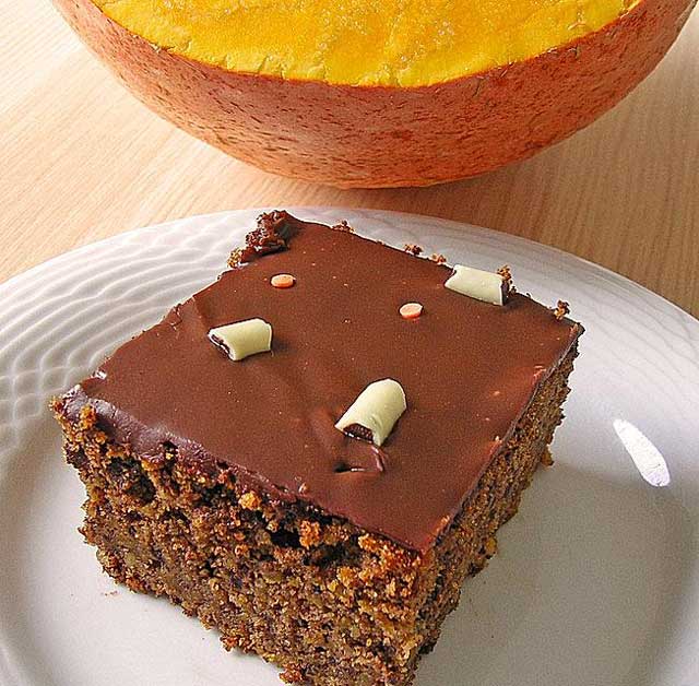 Kürbis-Schoko Kuchen Rezept